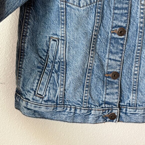 Oshkosh B'gosh Kids Turcker Denim Jean Jacket Size 10 Light Wash Blue Boys Girls - Picture 7 of 11